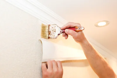 Pose de papier peint à Poujols — revêtements muraux et toiles de verre